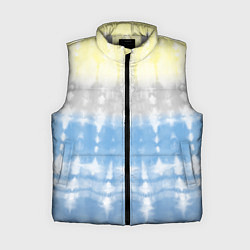 Женский жилет Color stripes: tie-dye, цвет: 3D-светло-серый