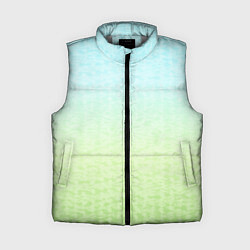 Женский жилет Tie-dye color gradient: blue-green