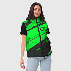 Женский жилет Infiniti sport green, цвет: 3D-черный — фото 2