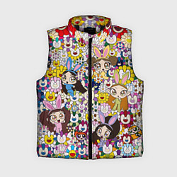 Женский жилет Right now NewJeans and Takashi Murakami, цвет: 3D-черный