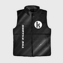 Женский жилет The Killers metal rock lines, цвет: 3D-черный
