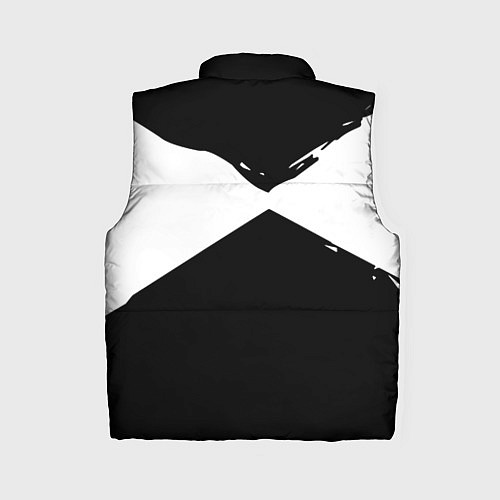 Женский жилет Герб рф абстрактные краски / 3D-Черный – фото 2