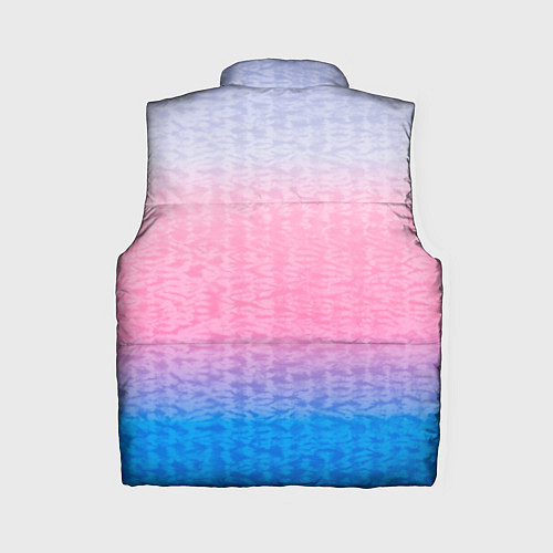 Женский жилет Tie-dye color gradient: pink-blue / 3D-Светло-серый – фото 2