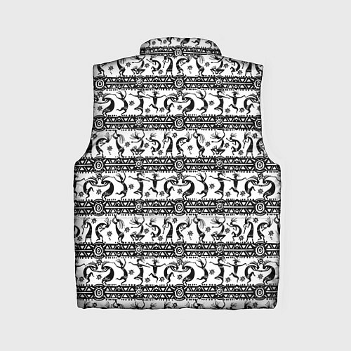 Женский жилет Боги индейцев хайда - Кокопелли / 3D-Черный – фото 2