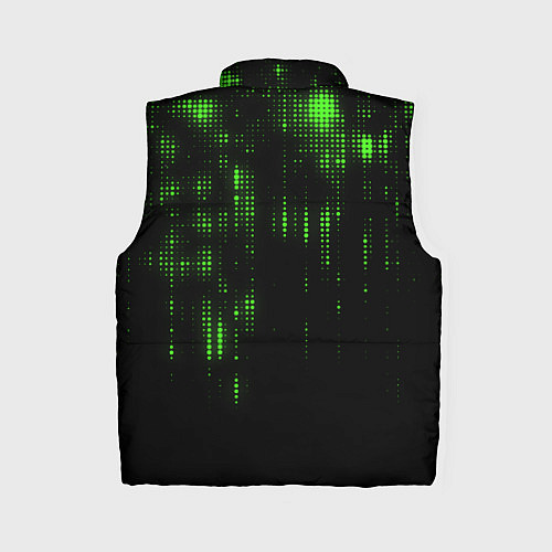 Женский жилет Геометрический эффект матрицы / 3D-Черный – фото 2