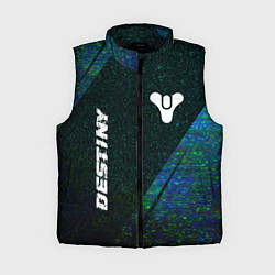 Женский жилет Destiny glitch blue