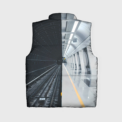 Женский жилет Метро Москвы / 3D-Черный – фото 2