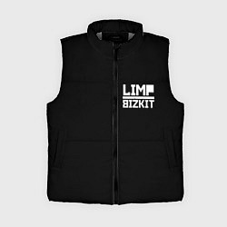 Женский жилет Lim Bizkit logo, цвет: 3D-светло-серый
