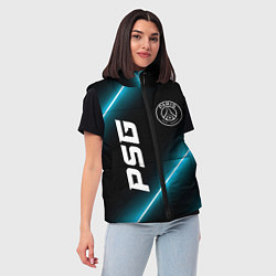 Женский жилет PSG неоновые лампы, цвет: 3D-черный — фото 2