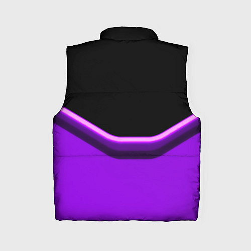Женский жилет Among us neon geometry / 3D-Черный – фото 2
