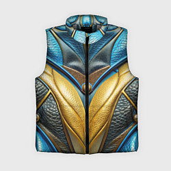 Женский жилет Объемная футуристичная объемная текстура из кожи