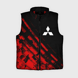 Женский жилет Mitsubishi sport grunge, цвет: 3D-красный