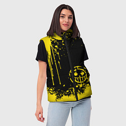 Женский жилет Трафальгар Д Ватер Ло прозвище пират, цвет: 3D-черный — фото 2