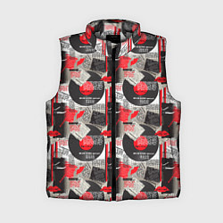 Женский жилет Абстрактный коллаж