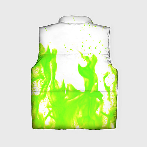 Женский жилет Кислотный огонь / 3D-Красный – фото 2