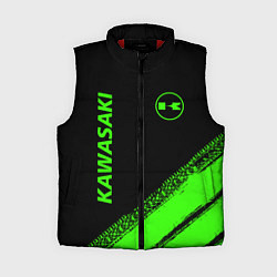 Женский жилет Kawasaki - logo, цвет: 3D-красный