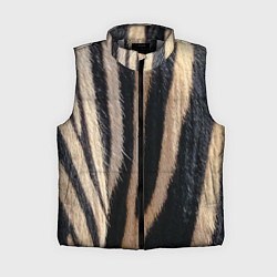 Женский жилет Мех зебры