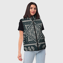 Женский жилет Узорчатый ковер, цвет: 3D-светло-серый — фото 2