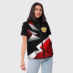 Женский жилет Russia uniform - красный и черный, цвет: 3D-светло-серый — фото 2