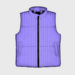 Женский жилет Сиреневый однотонный в полоску