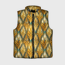 Женский жилет Золото осени травинки, цвет: 3D-светло-серый