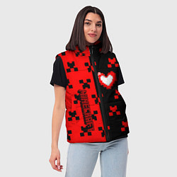 Женский жилет Minecraft games, цвет: 3D-черный — фото 2