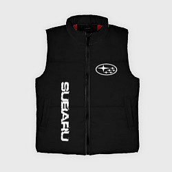 Женский жилет Subaru logo white