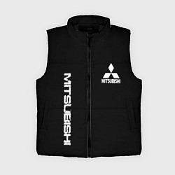 Женский жилет Mitsubishi logo white auto