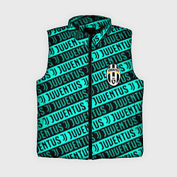 Женский жилет Juventus pattern logo steel, цвет: 3D-черный