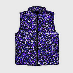 Женский жилет Мелкая мозаика паттерн фиолетовый