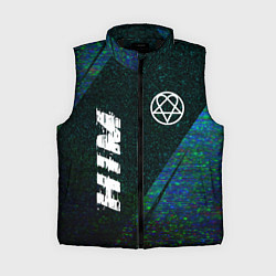 Женский жилет HIM glitch blue