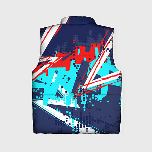 Женский жилет Яркий абстрактный узор для спорта / 3D-Красный – фото 2