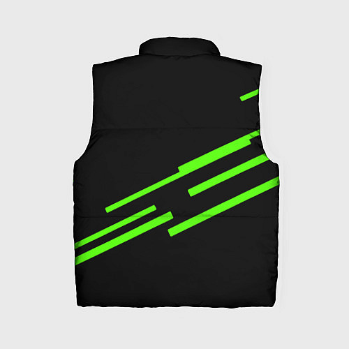 Женский жилет Razer line green / 3D-Черный – фото 2