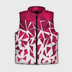 Женский жилет Яркий абстрактный узор для спорта, цвет: 3D-красный