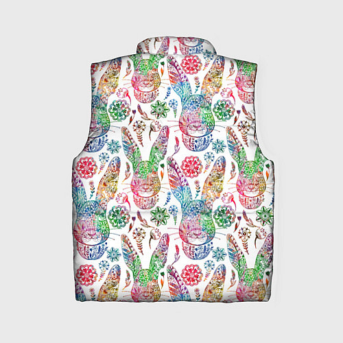 Женский жилет Узорчатый заяц / 3D-Светло-серый – фото 2