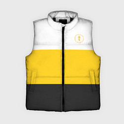 Женский жилет За веру царя и святую триединую Русь Крест желтый