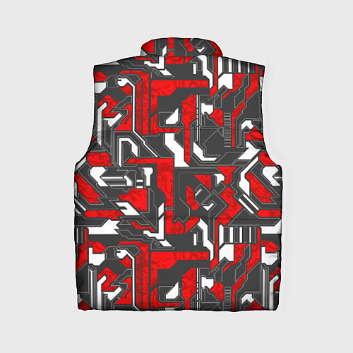 Женский жилет Абстракция геометрический паттерн / 3D-Черный – фото 2