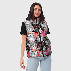 Женский жилет Тигровый орнамент, цвет: 3D-черный — фото 2