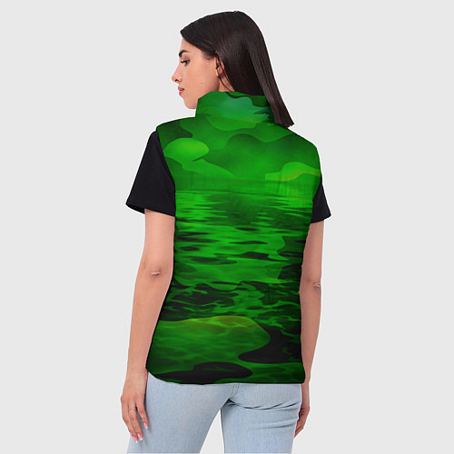 Женский жилет Камуфляж с водой / 3D-Красный – фото 4