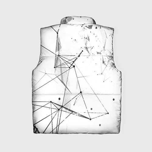 Женский жилет Белый плексус / 3D-Черный – фото 2