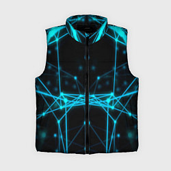 Женский жилет Синий плексус, цвет: 3D-черный