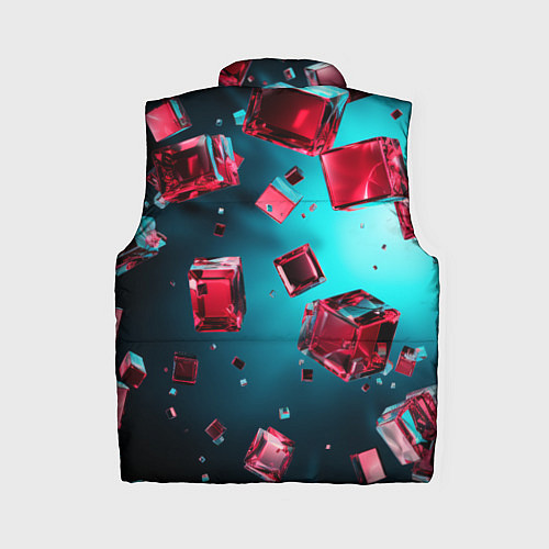 Женский жилет Взрыв из камней / 3D-Черный – фото 2