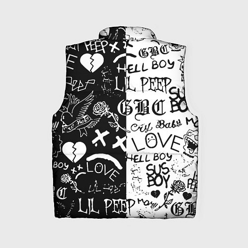 Женский жилет Lii Peep pattern rap / 3D-Светло-серый – фото 2