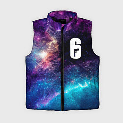 Женский жилет Rainbow Six space game, цвет: 3D-черный