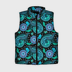 Женский жилет Яркий цветной орнамент