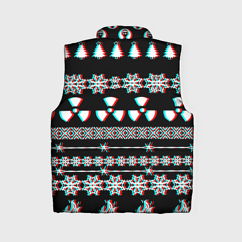 Женский жилет Stalker glitch game / 3D-Красный – фото 2