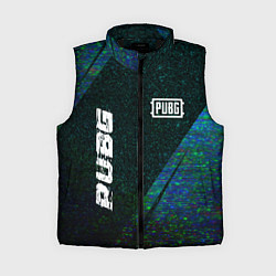 Женский жилет PUBG glitch blue