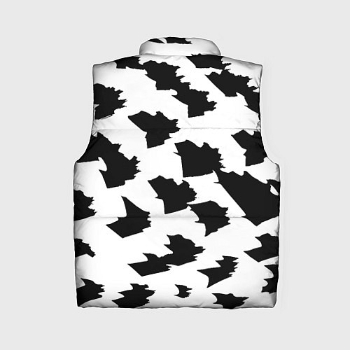 Женский жилет Чётные пятна на белом фоне - минимализм / 3D-Красный – фото 2