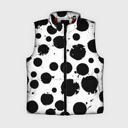 Женский жилет Abstract black blots - ai art fantasy