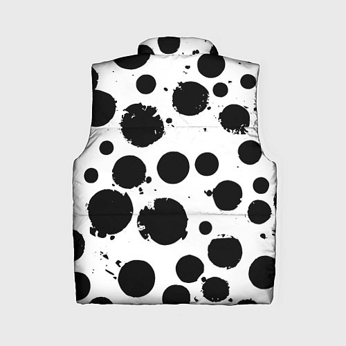 Женский жилет Abstract black blots - ai art fantasy / 3D-Красный – фото 2